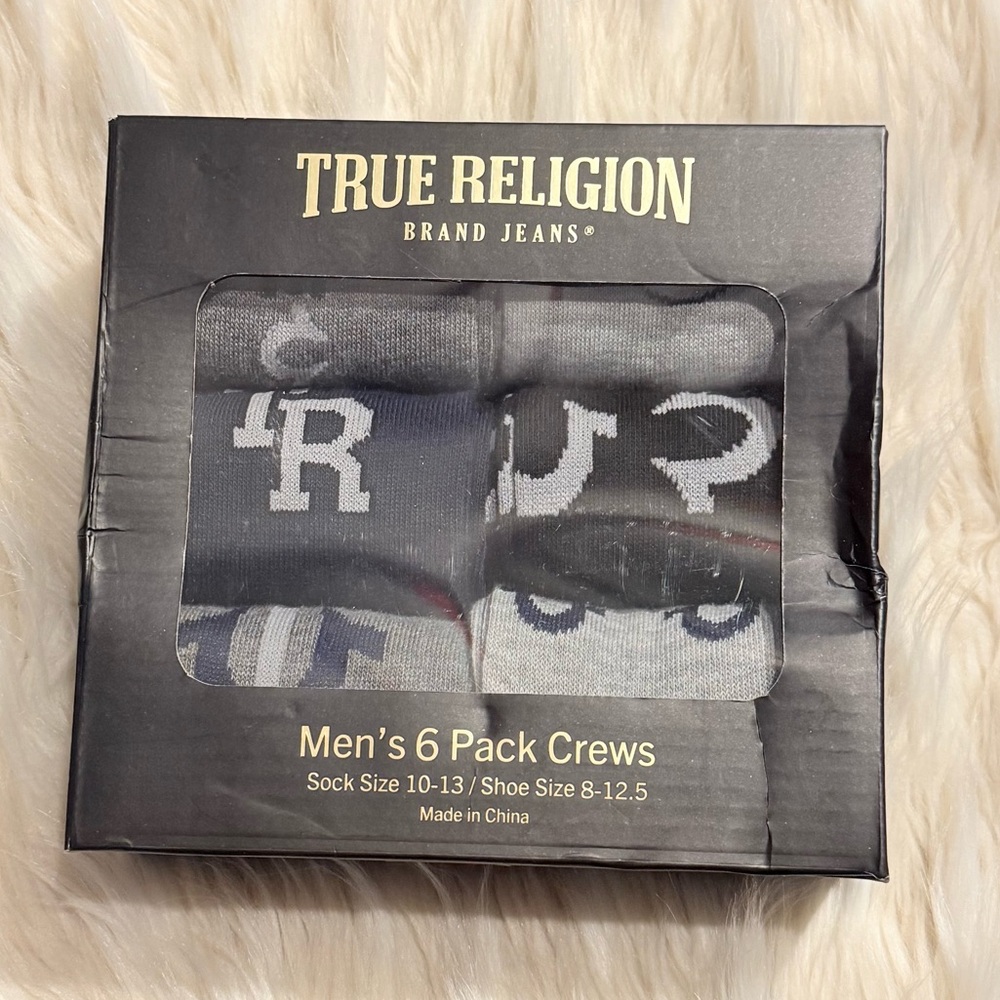 True Religion men’s new socks 6 pack